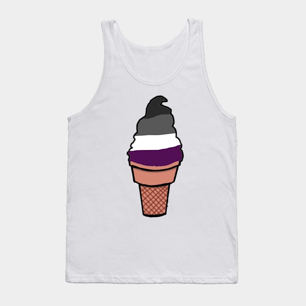 Pride Ice-Cream - Ace Tank Top by Adriane Tempest